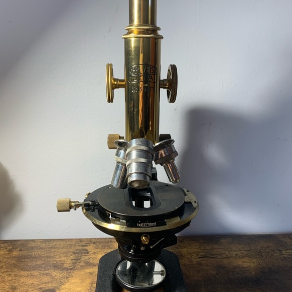 Early 1900's Compound Microscope With Box Key by R. Winkel, Göttingen, Nr. 95977 - Picture 8 of 10